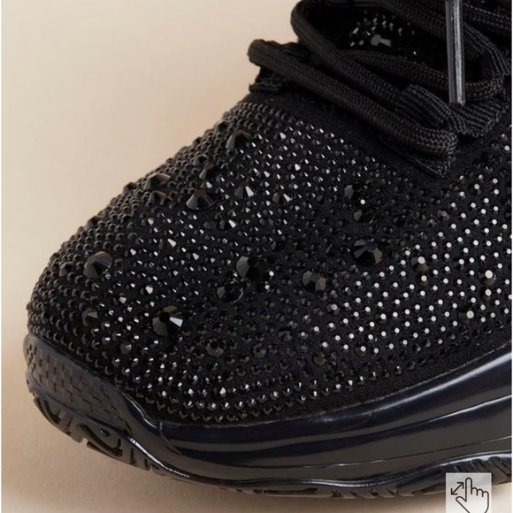 Rhinestone sneakers, wide width size 6 torrid - Picture 2 of 8